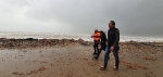 El temporal destroza el paseo marítimo de Morro de Gos de Oropesa del Mar y daña comercios y cámpings
