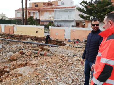La Diputació posa a disposició dels ajuntaments afectats pel temporal de costa maquinària de neteja “perquè tornen a la normalitat quan abans millor”