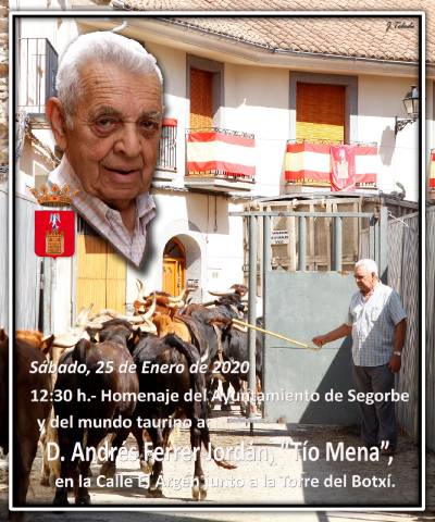 El homenaje al “Tío Mena”, una exposición de fotografía taurina y la bendición de los animales por San Antón centran los actos del fin de semana en Segorbe