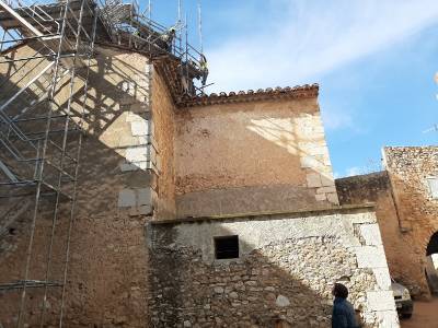 Les obres de restauraci de la capella de la comuni de l'esglsia de Sant Miquel ja estan en marxa