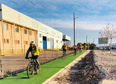 Concluyen las obras del carril bici entre el municipio y los polgonos industriales