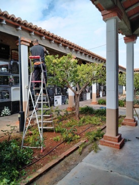El Ayuntamiento de La Vilavella ultima los trabajos de mejora en el cementerio de cara a Todos los Santos