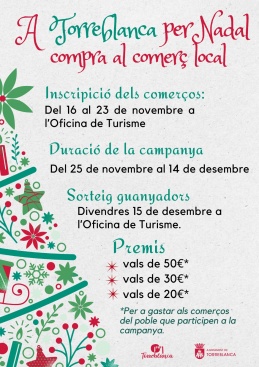 L'Ajuntament de Torreblanca regala 1.000 euros en premis als que comprin en comeros del poble de cara a Nadal