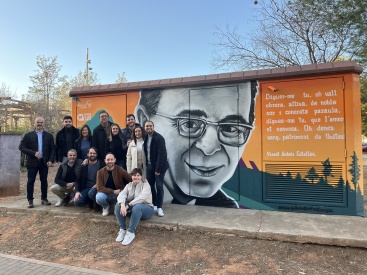 El Ayuntamiento de Vall d'Uix inicia el Ao Estells con la pintura de un mural