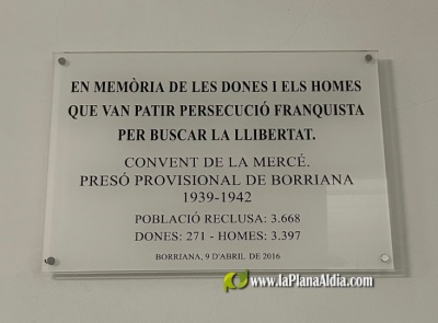 Albiol (VOX) retira una placa del Convento de la Merc de Burriana en honor a las vctimas de la guerra civil espaola por tener 'errores histricos y datos falsos'