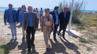 La Subdelegada del Gobierno destaca las obras que ha realizado el Gobierno de Espaa en la playa de Les Marines de Nules