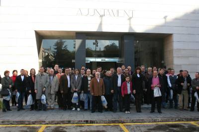 Los miembros de la Federació de Fogueres visitaron Burriana.