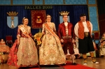 Se presentan las Falleras Mayores y su corte en la Falla Corts Valencianes Poligon III de La Vall d'Uixó