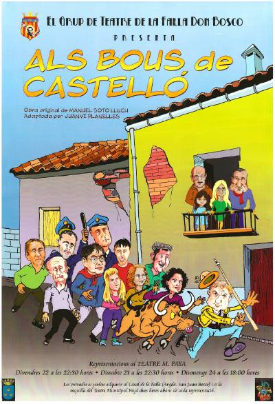 Don Bosco representa hoy su obra 'Als bous de Castelló!'