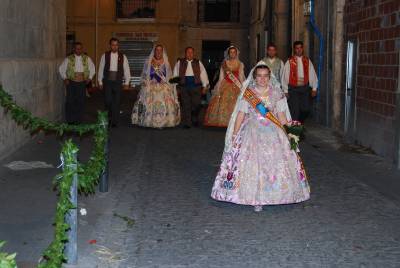 La reina fallera infantil participó en la ofrenda de Alicante