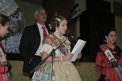 Emotiu acomiadament de la Reina Fallera Infantil 2007, Maria Poveda Ballester.