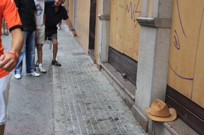 Los Cuadri tiñen de sangre el primer encierro