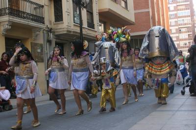 El desfile de animación infantil, hace participar a los más pequeños