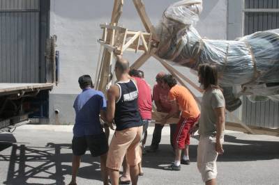 La falla La Mota ya tiene terminado su monumento fallero.
