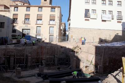 Les obres de reurbanitzaci de la plaa Sinagoga d'Onda avancen a bon ritme