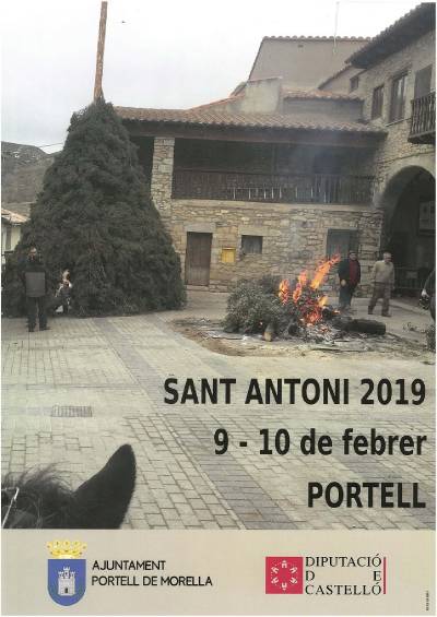Portell celebra Sant Antoni el 9 y 10 de febrero
