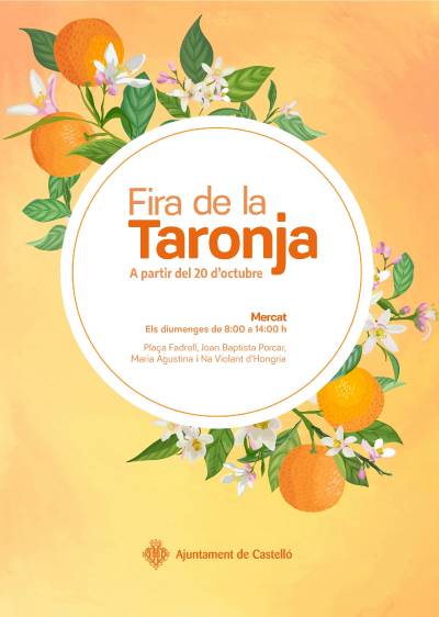 Castelló reprendrà el 20 d'octubre una nova edició del Mercat de la Taronja
