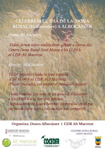 Albocàsser celebrarà el Dia de la Dona Rural