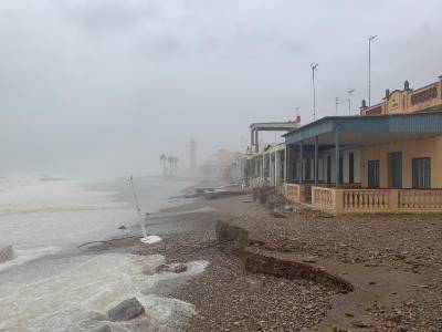 El temporal causa serios desperfectos en la playa de Nules