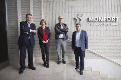 La rectora de l'UJI, Eva Alcón, realitza una visita institucional a Transportes Monfort