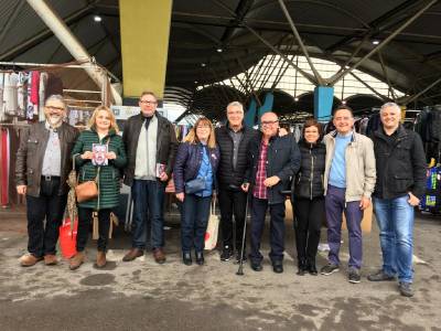 Candidatos del PSPV en el mercado del lunes