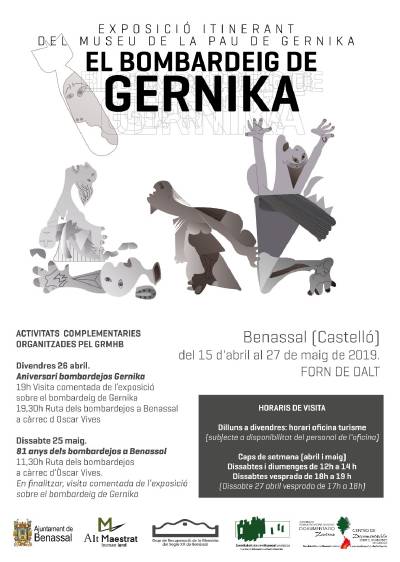Benassal commemorarà el divendres amb activitats complementàries el bombardeig de Guernika