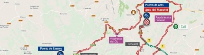 Ares del Maestrat, fi d'etapa de vertigen de la Volta Ciclista
