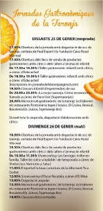 Les II Jornades Gastronòmiques de la Taronja mostraran els usos i propietats d?aquesta fruita a través de tallers, concursos i degustacions per a tota la família