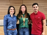 Galí recibe a Aitana Safont tras el oro en el Campeonato de España
