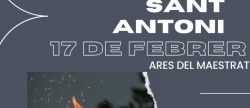 Ares celebrar Sant Antoni con fuego y tradicin