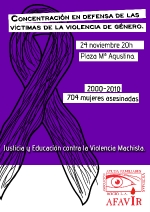 AFAVIR organiza esta semana actos para la eliminación de la Violencia de Género